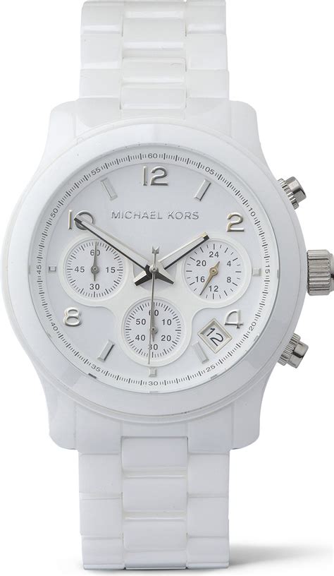 michael kors watch ceramic case|Michael Kors white ceramic watch.